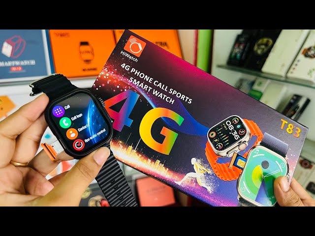 T83 Pro Smart Watch - PTA Approved, 4G SIM, Waterproof Fitness Tracker