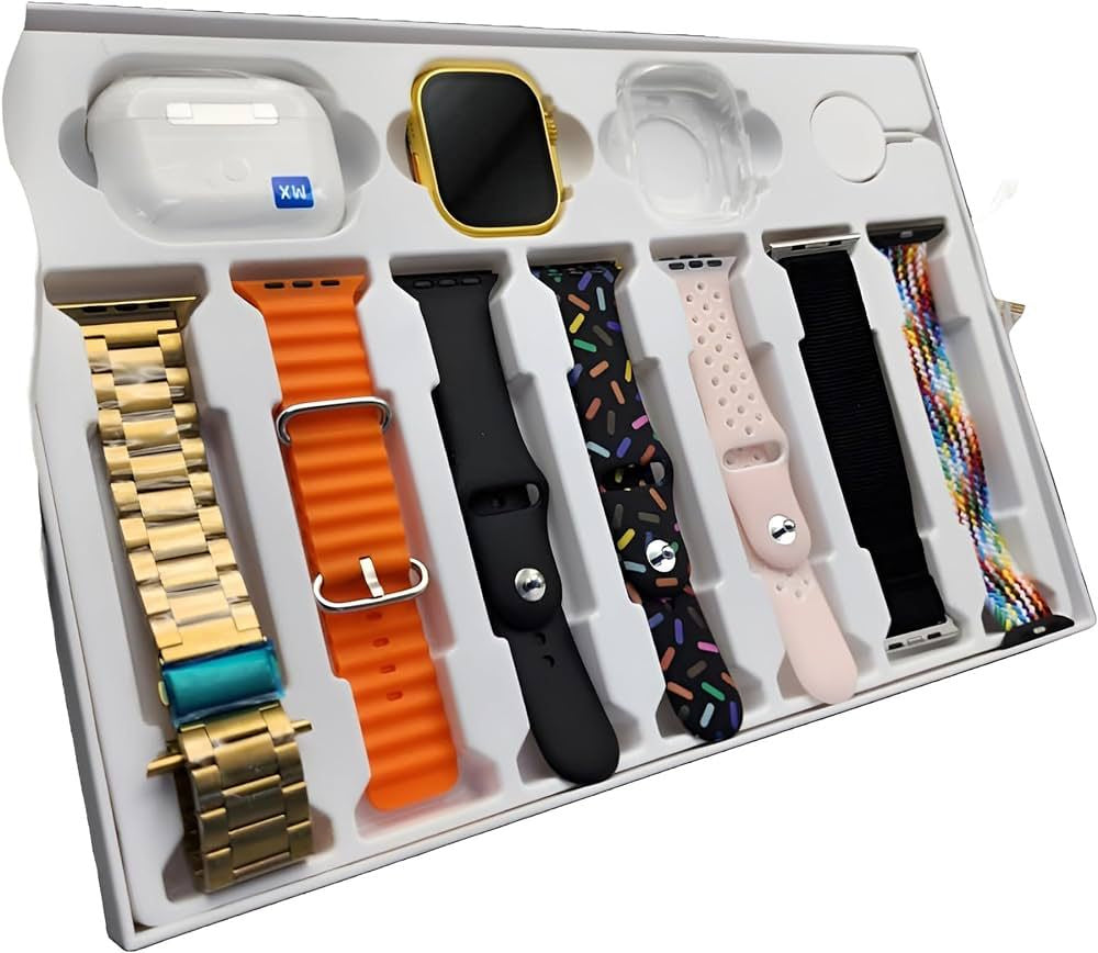 i20 Ultra Smart Watch With 10 Straps