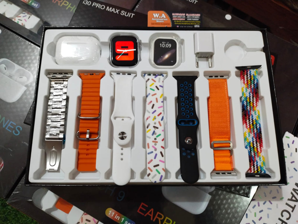 i20 Ultra Smart Watch With 10 Straps